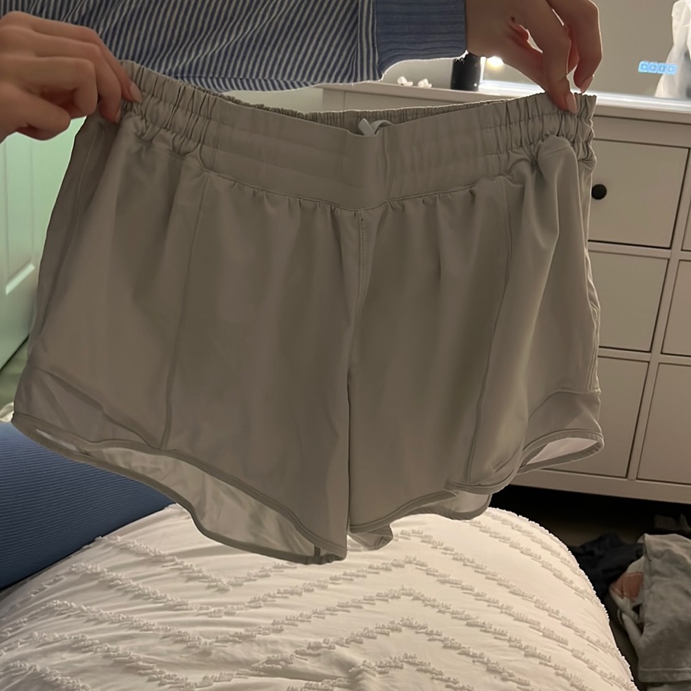 Light Gray Lululemon Shorts